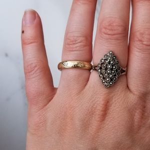 Marcasite ring
